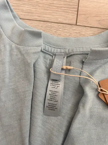 SKIMS NWT Worn In Jersey Split Neck Muscle Tank Denim