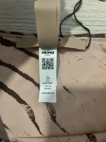 SKIMS NWT x Roberto Cavalli High-Waisted Bikini Bottom Zebra Print