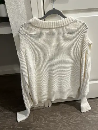 a.n.a Cream Chunky Sweater