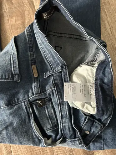 Kancan Dark Blue Wash Distressed Skinny Jean Size 7
