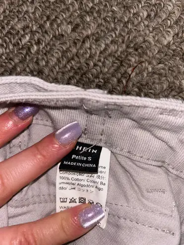 SheIn  petite grey cargo joggers 