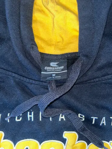 Colosseum Black And Yellow Wichita State Shockers Hoodie 