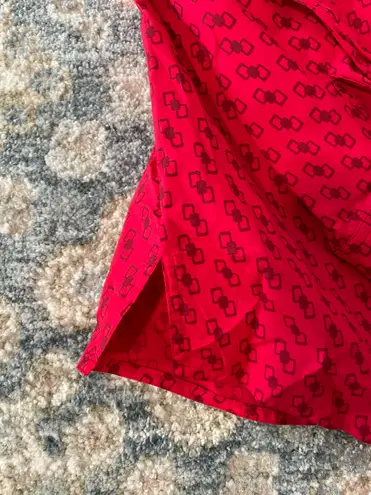 Diane Gilman Vintage Diane’s Essentials Red Button Down Blouse 1X