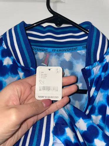 Free People Movement NWT Top Seed Printed Tennis Jacket