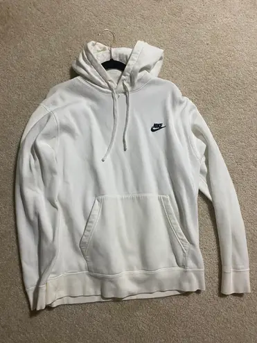 Nike White  Hoodie