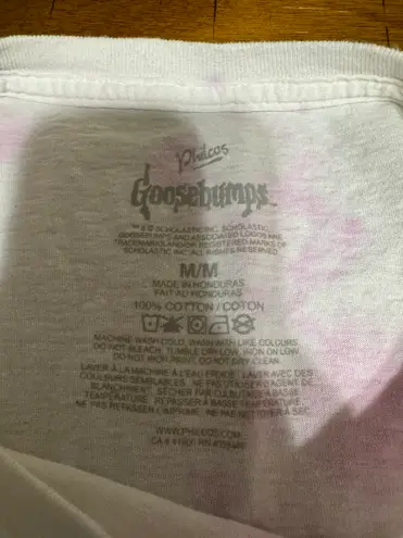 Goosebumps Night of the Living Dummy Pink Tye Dye Oversized Tee Size Medium