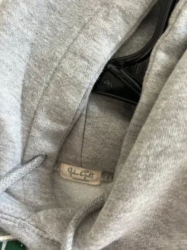 Brandy Melville John Galt Cropped Gray Newport Beach Hoodie