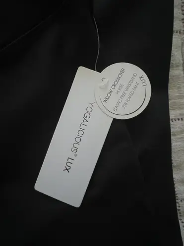 Yogalicious Black Lux Willow Crossover 7/8 Flare Leggings  thumbnail 2