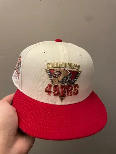 New Era Myfitteds San Francisco 49ers Super Bowl 30th anniversary patch size 7 1/8 brand new