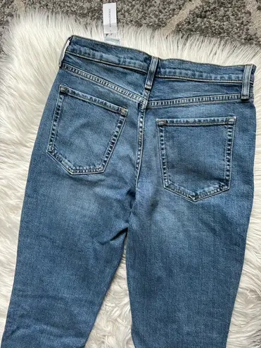 Banana Republic Distressed Ankle Straight Jeans