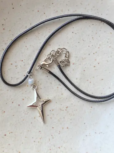 Handmade grunge y2k street sparkle necklace💫🌀