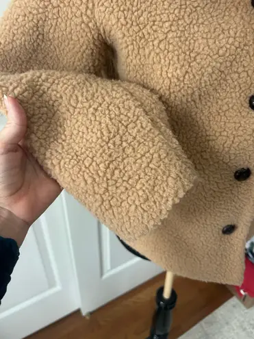 AQUA  Teddy Sherpa button up jacket xs thumbnail 4