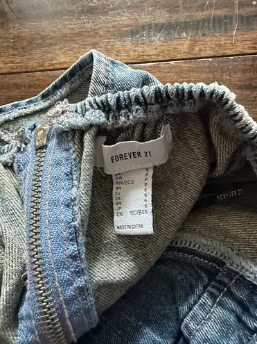 Forever 21 F21 Denim Strapless Top