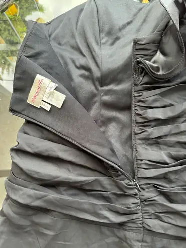 Cinderella Design One Shoulder Ruffle Evening Gown Prom Dress in Black - Size XL