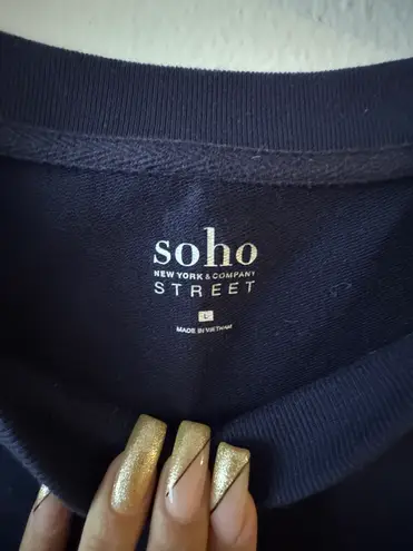 New York And Company SoHo Street Crop Top Large