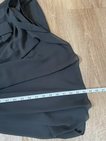 by & by women’s black dress lace detail choker ribbon belt size small