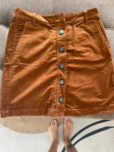 CAbi Fall Corduroy University Skirt Size 4 - Color: Toffee