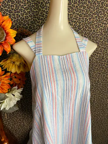 Doe & Rae ✅3/$30✅ NWT  Striped Cotton Halter Neck Tank Blouse | MEDIUM |