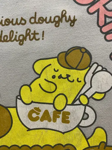 Grey Pompompurin cafe graphic t shirt sz M Gray Size M