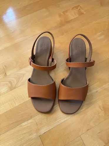 Camper Tan Katie Sandals, size 9.5/40 Brown