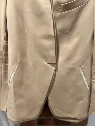 Korean Women’s Tailored Time Post Modern Blazer Tan Size 4