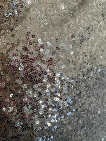 Black Label Silver Sequin Prom Dress