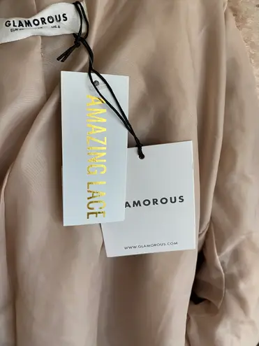 Glamorous NWT--WARM MY HEART Beautiful beige fuzzy fluffy jacket