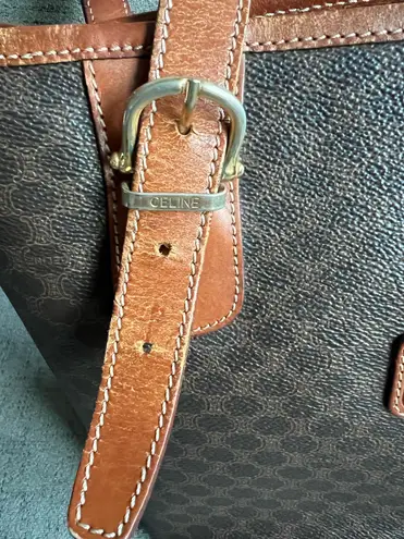 CELINE Macadam Bucket Vintage Tote Bag