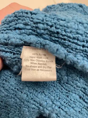 Knitamani Cozy blue nubby knit sweater