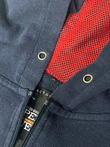 Copper Rivet Men's Red, White, Navy 1998 Full Zip Hoodie Size 3XL Blue