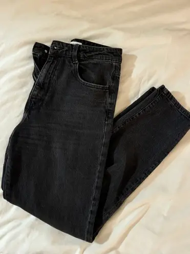 ZARA Black Straight Leg Jeans