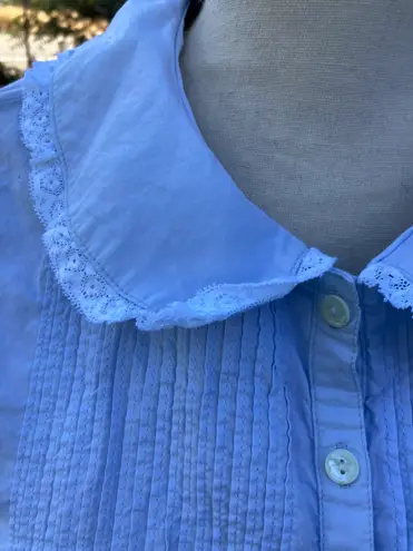 Laura Ashley Vintage 90s Long Sleeve FullLength Cotton Nightgown Dress L