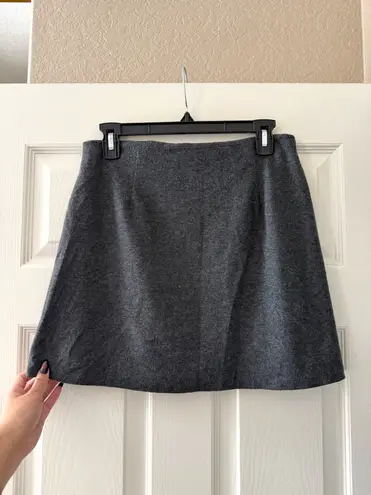 Mystic Vintage Grey Knit Mini Skirt