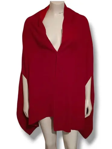 Chicos Reversible Travel Wrap-One Size-4 Way Wear-Lightweight-Red-Burgundy-NEW