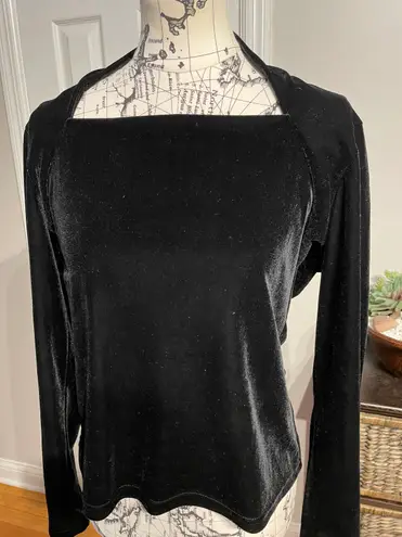 Jonden by Linda Leal Vintage Y2k Velvet Square neck Rave Gothic Whimsical whimsy whisygoth emo Punk Black Size M