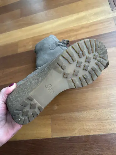 G.H. Bass &Co. Leather wedge ankle boot