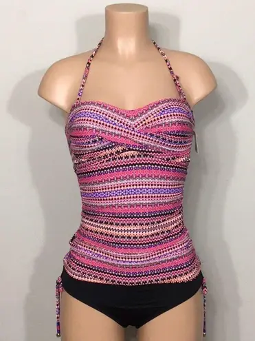 Anne cole  stripe Tankini set. NWT