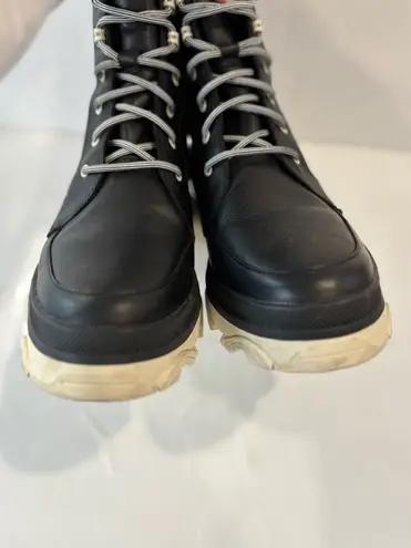 Sorel Brex leather lace up platform boots