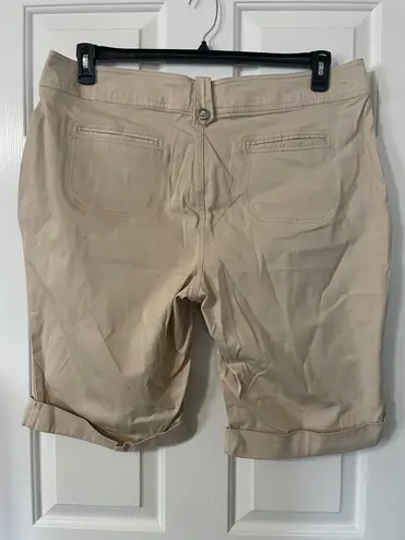 Ashley Stewart Cool Bisque Cuffed Shorts