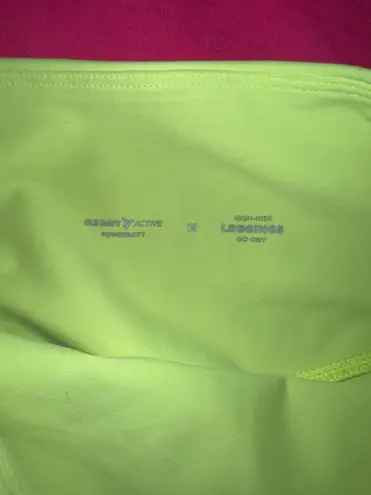 Old Navy Active Neon Yellow Running Leggings