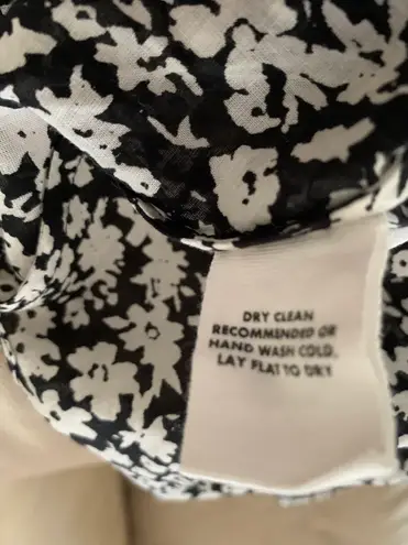 Apiece Apart La Ventura Maxi Dress in Black and White Tiny Flowers