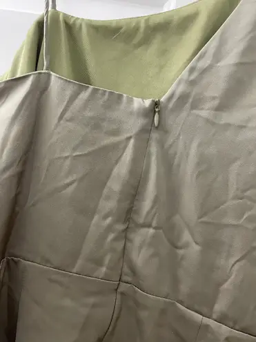 TCEC | NWOT | One Shoulder Asymmetrical Dress | L | Olive | CD01234