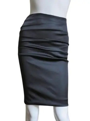 Dolce & Gabbana Black Pencil Silk Skirt Size EU 40 US 10
