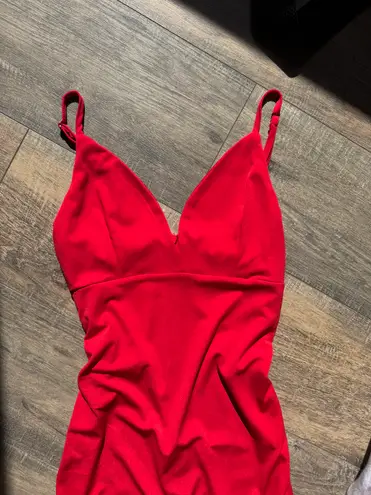 Mind Code  Red Bodycon Dress - Image 2