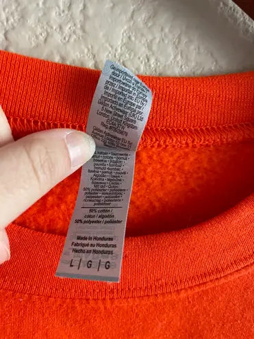 Gildan Orange ‘I’m Fine’ Crewneck