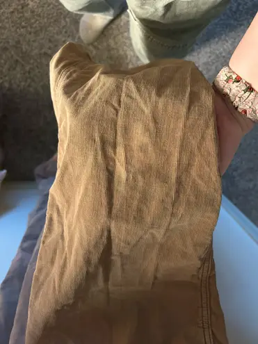 American Eagle  Brown Corduroy overalls