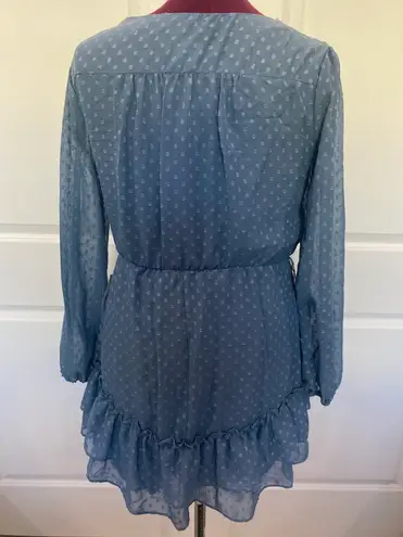 B. Smart NWT Blue Long Sleeve Dress Size 9