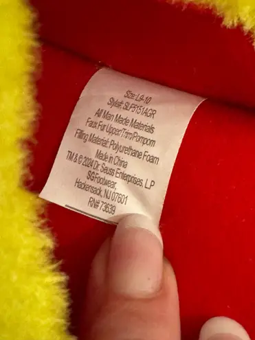 The Grinch Christmas Slippers Santa Holiday 9 10 Green