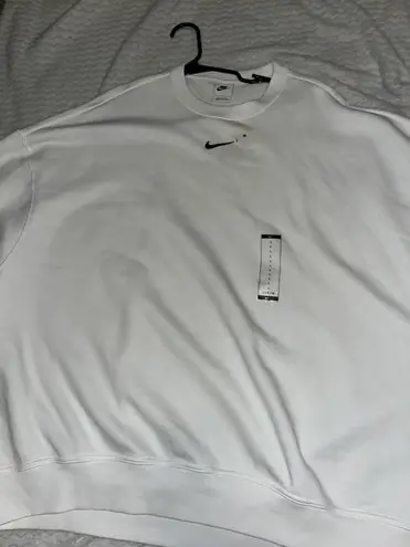 Nike Oversized White Hoodie