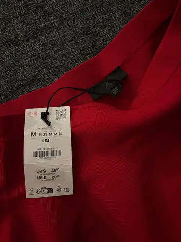 ZARA  Red Skirt Mini